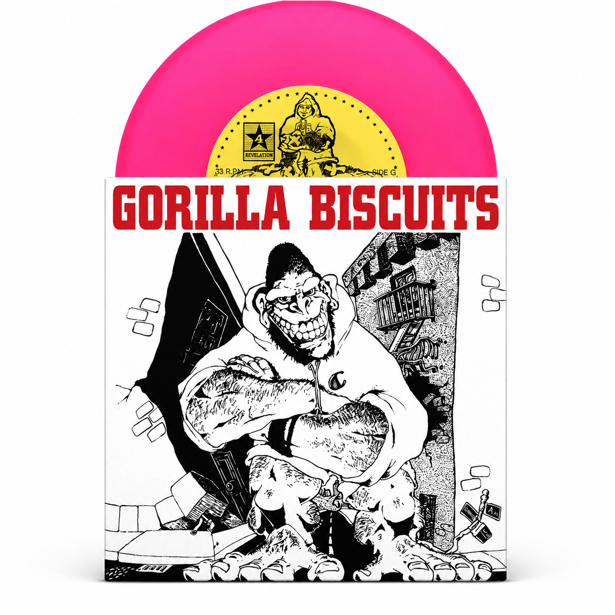 Gorilla Biscuits- s/t (7") Neon Pink Vinyl